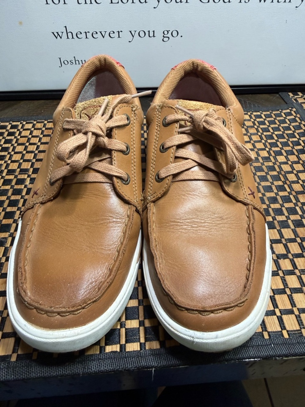 Men's Twisted X Leather Kicks Lace-Up Shoes in Tan SZ10 Box 16